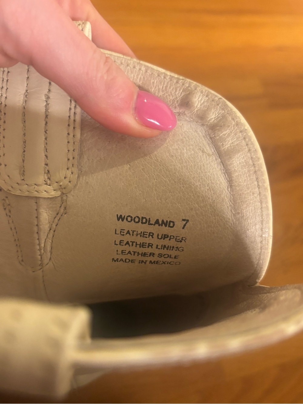 Freebird woodland wheat ostrich Cream and Brown Heeled Boots 2” size 7 - Picture 8 of 14